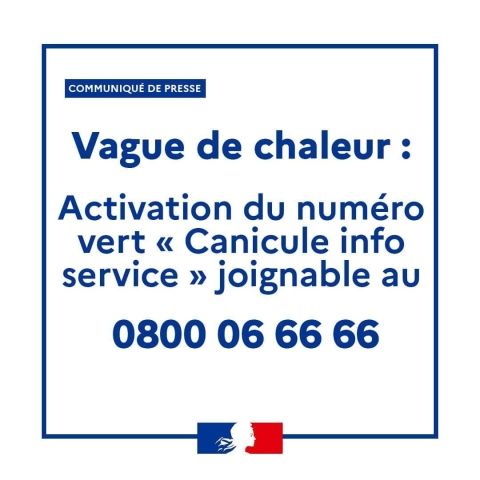 Numéro d'urgence en cas de vague de chaleur