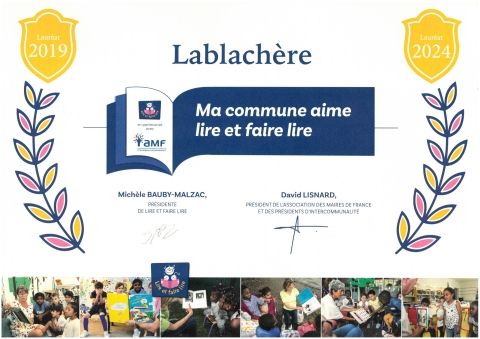 Remise du renouvellement du label Lire et Faire Lire à la commune