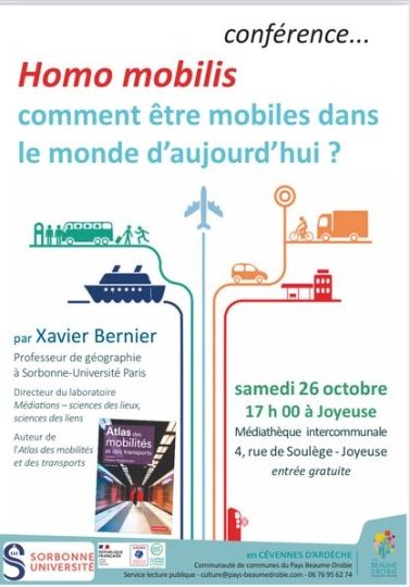 Conférence sur la mobilité - samedi 26 octobre 2024