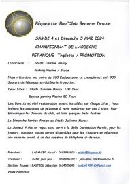 Championnat de l'Ardèche de pétanque