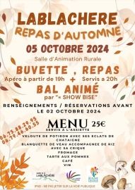 Le Comité d'Animation communique sur son repas d'automne