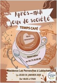 Temps café à la Résidence Les Pervenches